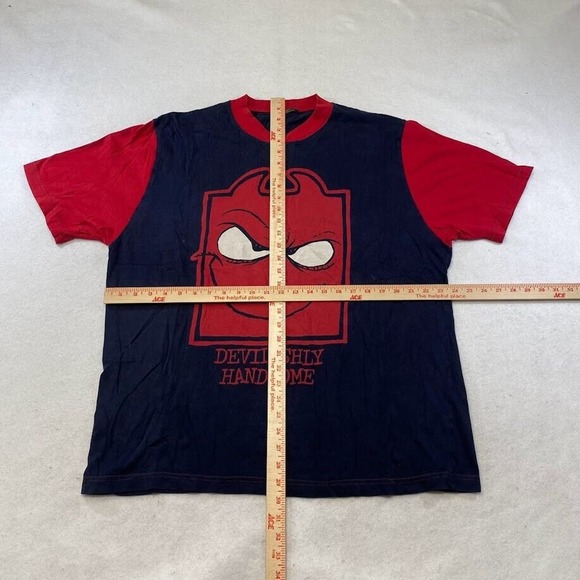 Devilishly Handsome Graphic Tee Thrifted Vintage Style Size XL - Picture 5 of 9